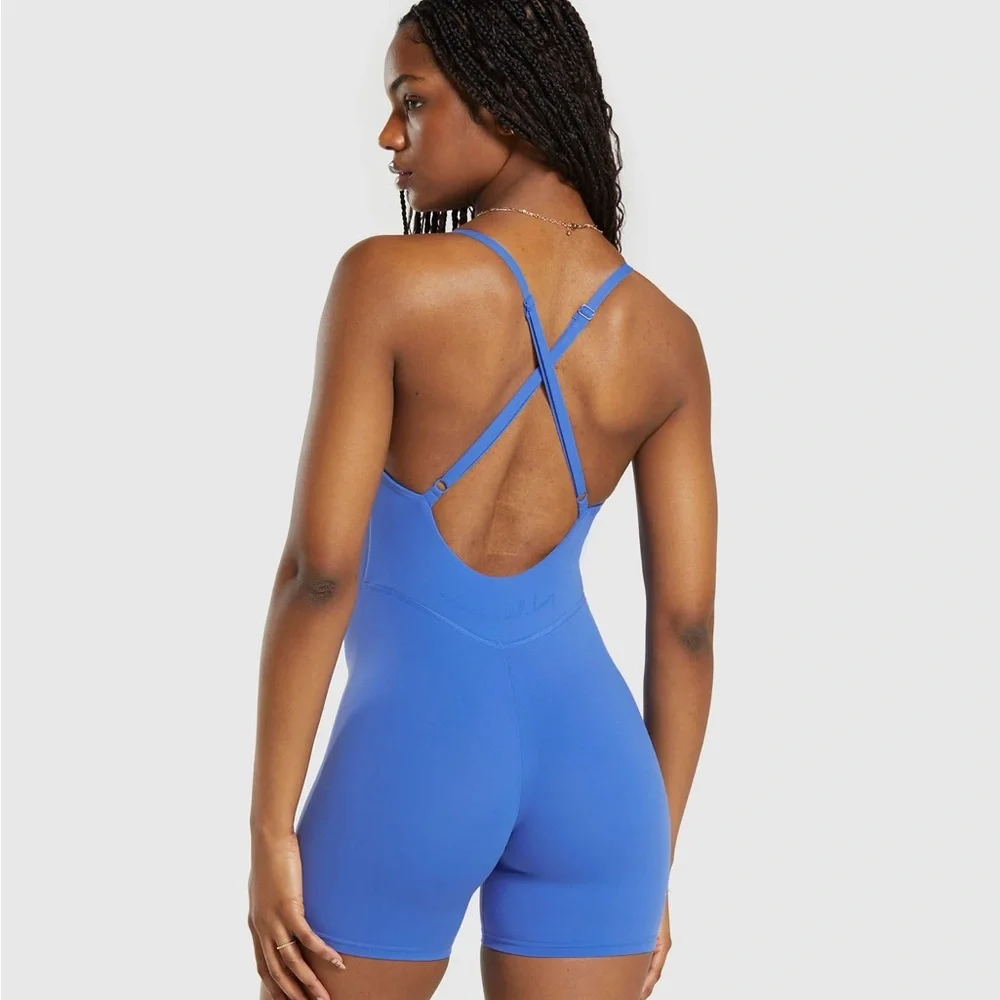 Gymshark Women's One Piece in Vibrant Blue - Picture 4 of 4